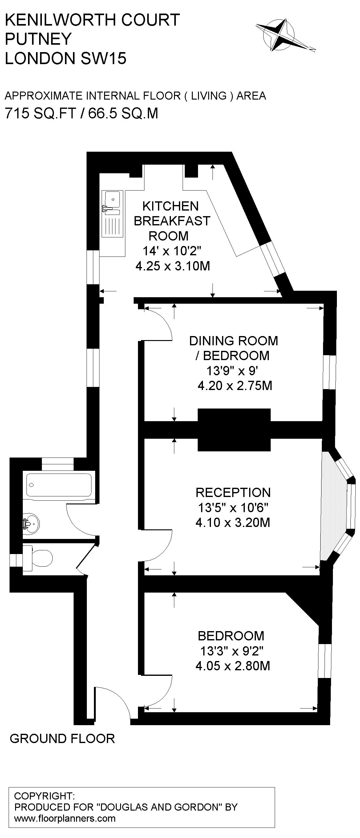 Flat For Sale in Lower Richmond Road, SW15 (ref 43929) Douglas & Gordon