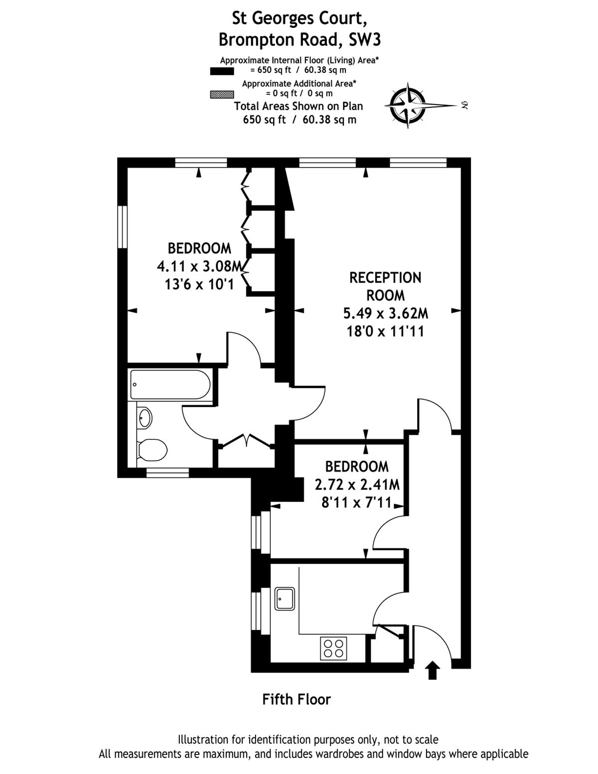 Flat For Sale in St Court, Brompton Road, SW3 Featuring a