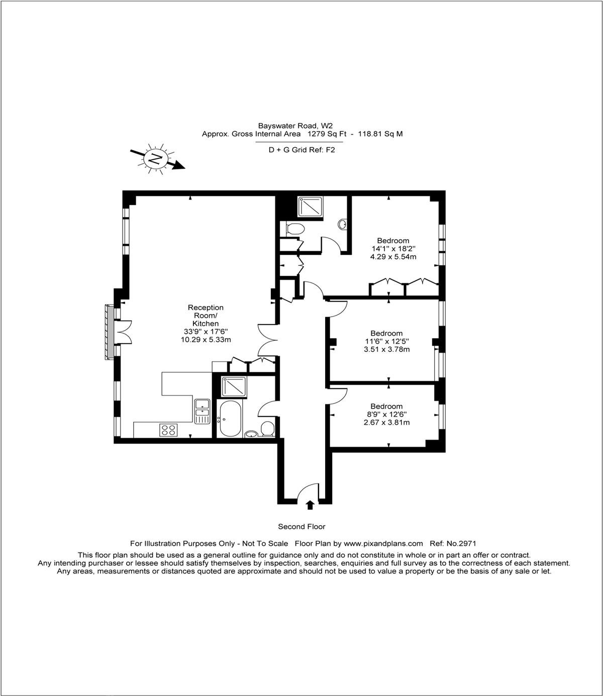 Flat For Sale in Caroline House, Bayswater Road, W2 Featuring a Porter