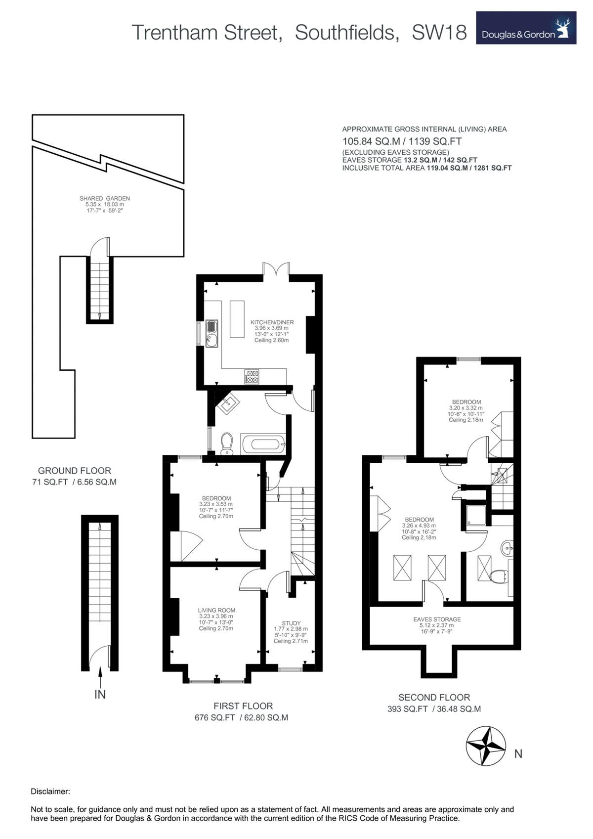 Flat For Sale in Trentham Street, SW18 (ref 58609) Douglas & Gordon