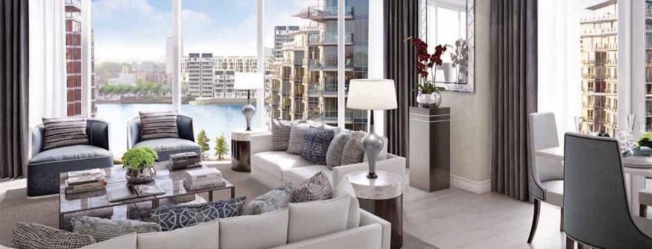 Riverside Flat For In The Pinnacle Battersea Reach Sw18 Generic Image
